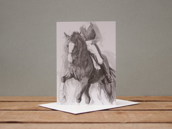 A6 Horse card - Leg High