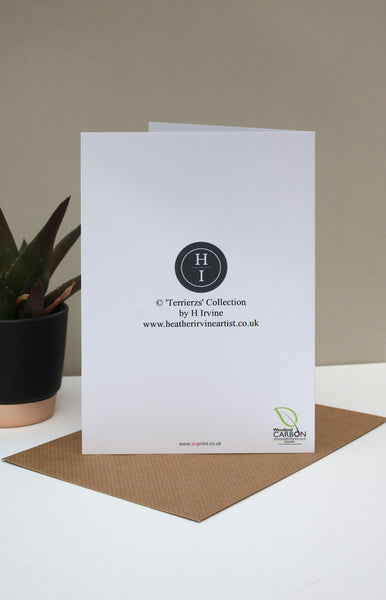 7 x 5 Funny Horse card - Present