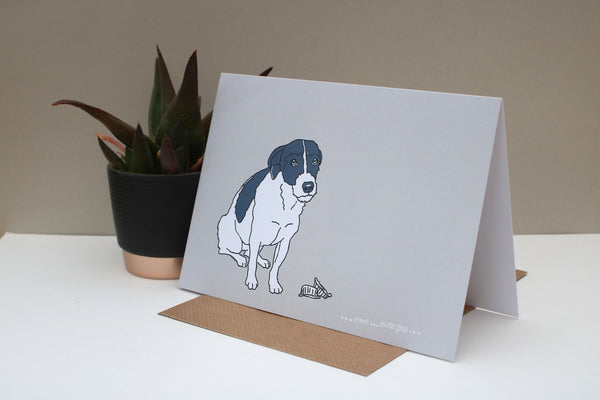 Mince Pie Funny Jack Russell Dog Christmas card