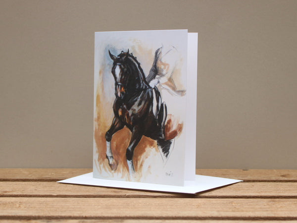 A6 Horse card - Pirouette