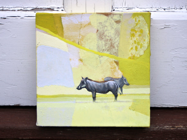 Mini Series - Warthogs Mixed Media Collage I