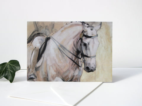 A6 Horse card - Poise