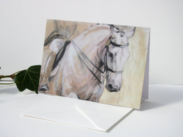 A6 Horse card - Poise