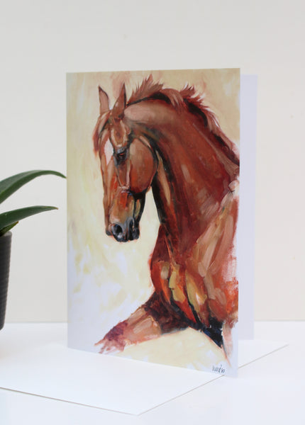 A6 Horse card - Fervor