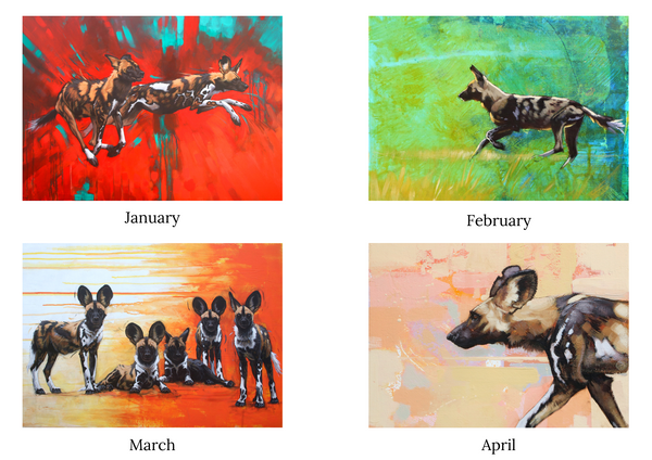 Painted Dog 2025 Calendar