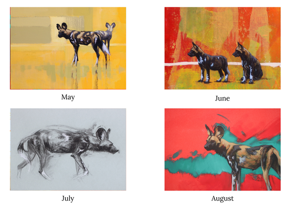 Painted Dog 2025 Calendar