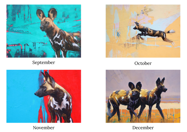Painted Dog 2025 Calendar