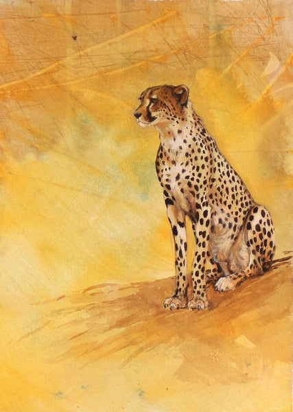 36/100 - Sitting Cheetah