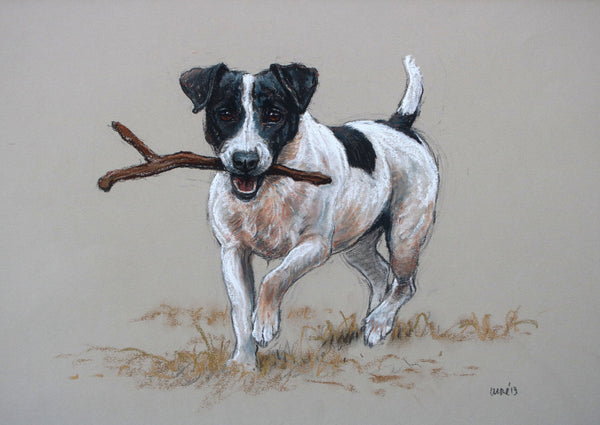'Sticks' Jack Russell Terrier Dog Print