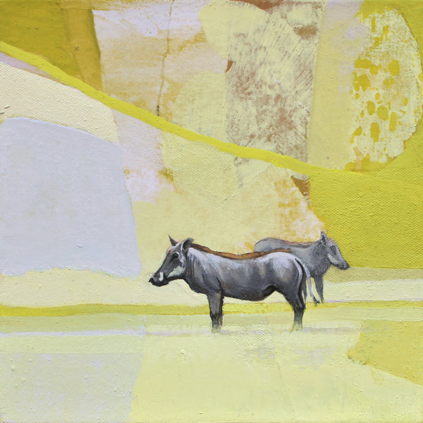 Mini Series - Warthogs Mixed Media Collage I