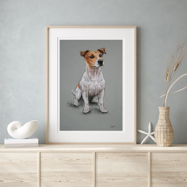 'Cute' Jack Russell Terrier Dog Print