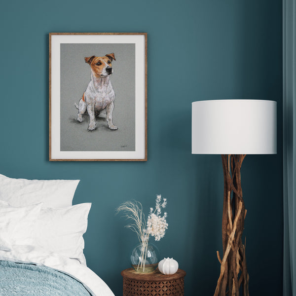'Cute' Jack Russell Terrier Dog Print