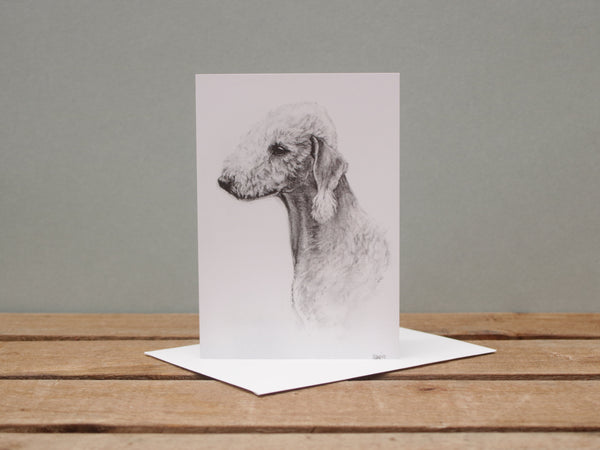 A6 Dog card - Bedlington Terrier