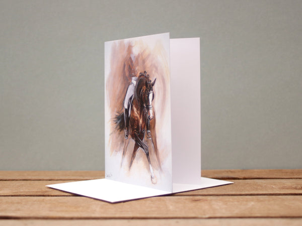 A6 Horse card - Dance II