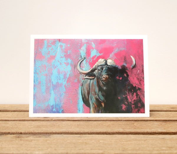 A6 Wildlife card - Buffalo