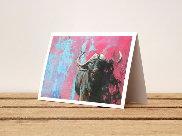 A6 Wildlife card - Buffalo