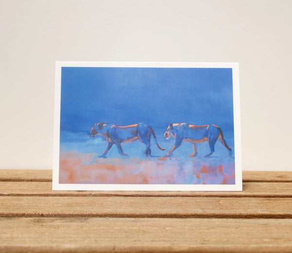 A6 Wildlife card - Into the Blue