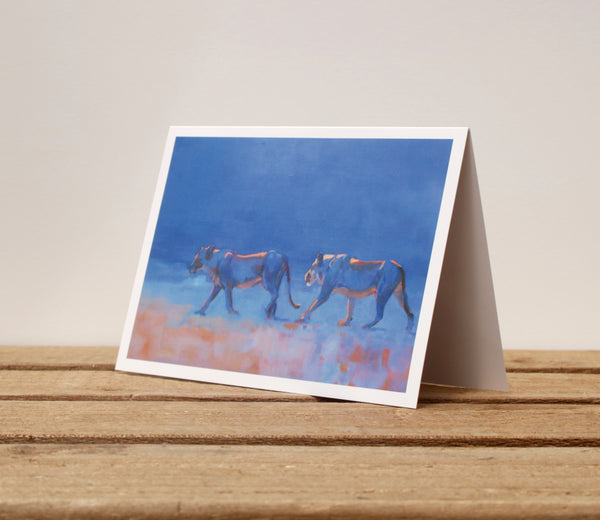 A6 Wildlife card - Into the Blue
