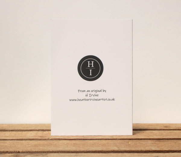 A6 Wildlife card - Golden Eles