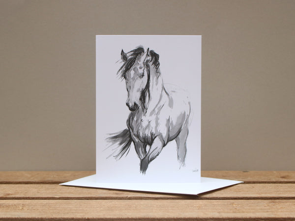 A6 Horse card - Windy