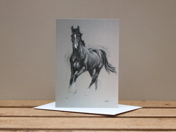 A6 Horse card - Alert