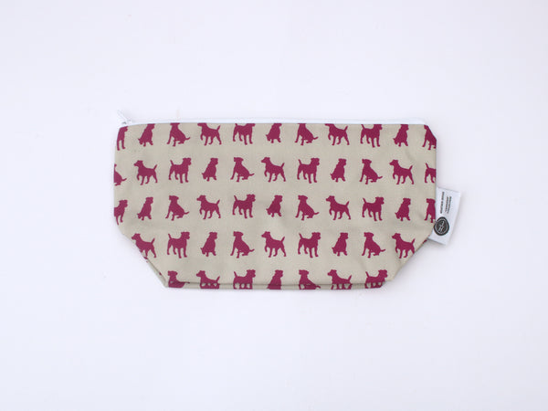 Jack Russell Terrier dog washbag/zipped pouch