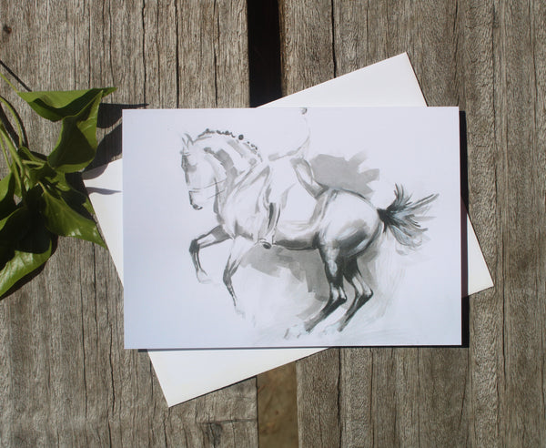 A6 Horse card - Balance