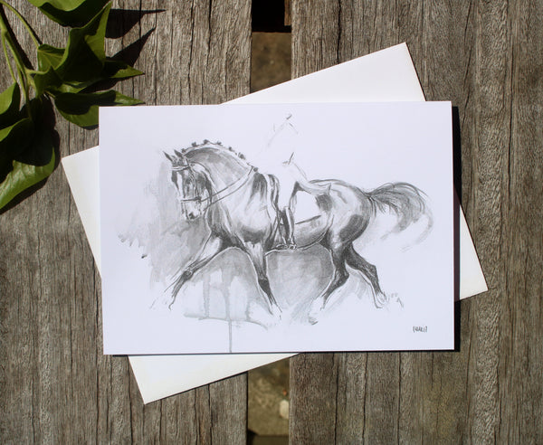 A6 Horse card - Presence