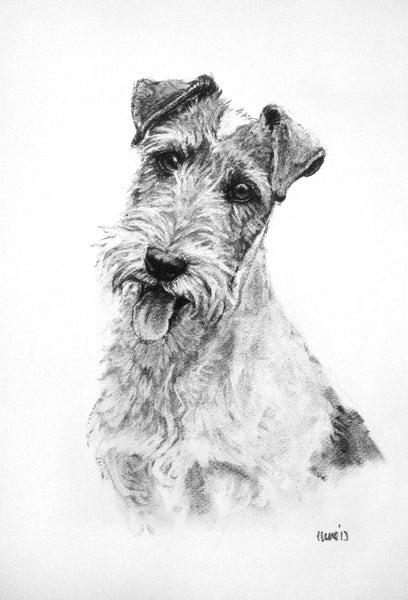 Wire Fox dog print
