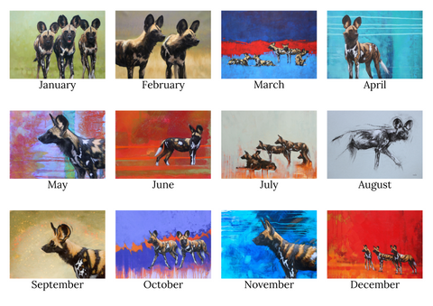 Painted Dog 2024 Calendar