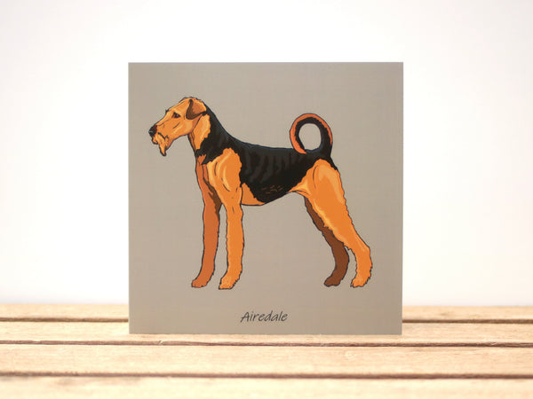 Airedale Dog Card