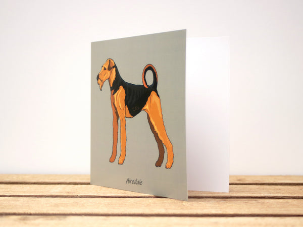 Airedale Dog Card