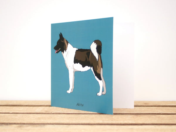 Akita Shiba Inu Dog Card