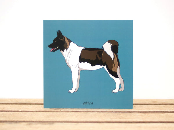 Akita Shiba Inu Dog Card