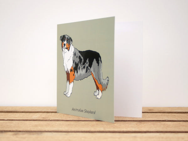Australian Shepherd Dog Card