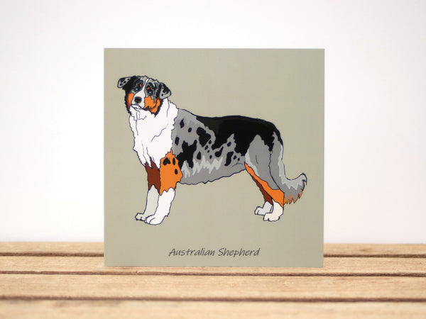 Australian Shepherd Dog Card