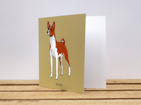 Basenji Dog Card