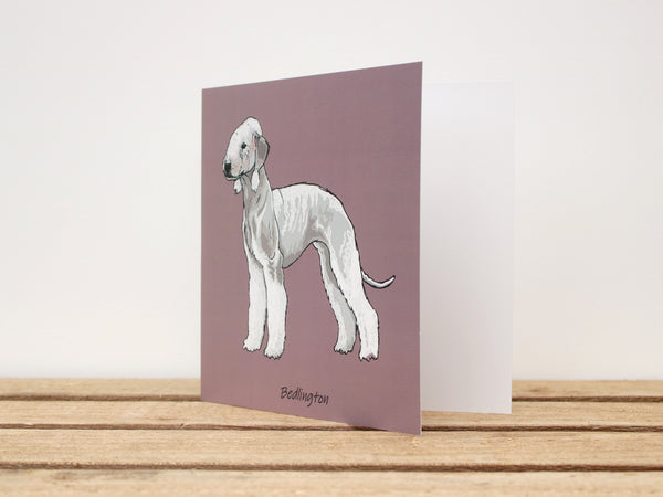 Bedlington Terrier Dog Card