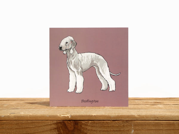 Bedlington Terrier Dog Card
