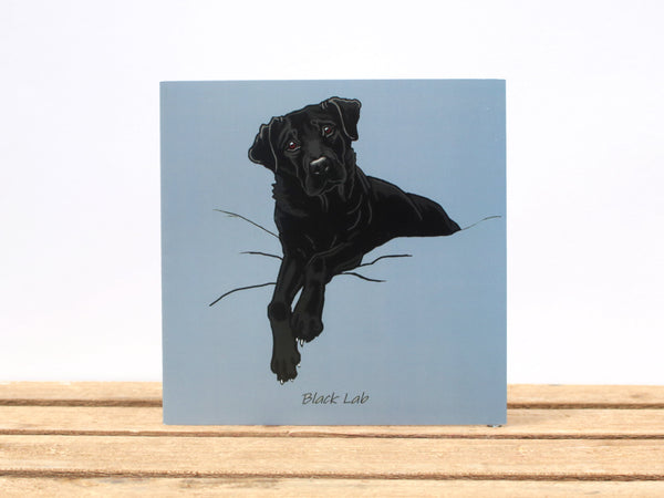 Black Labrador Dog card