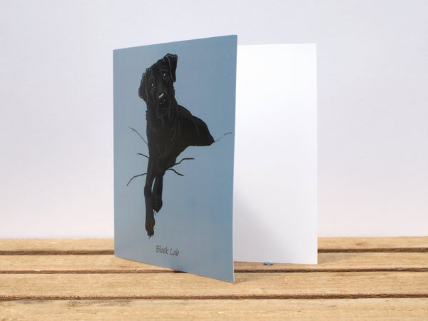 Black Labrador Dog card