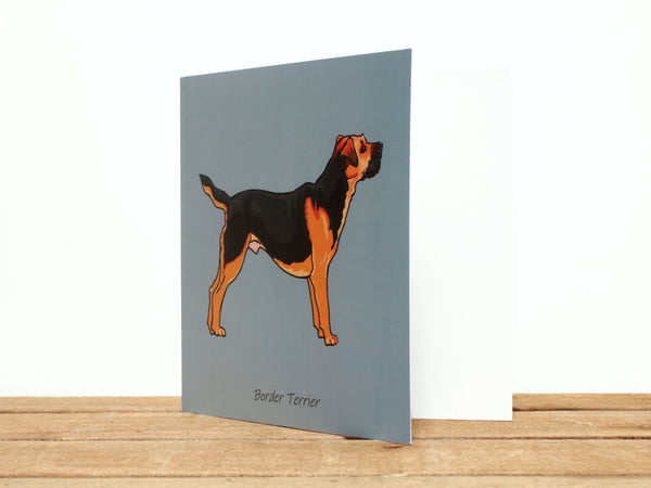 Border Terrier Dog Card