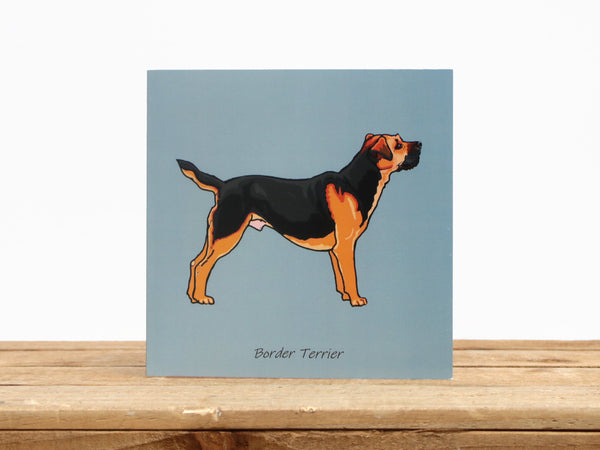 Border Terrier Dog Card