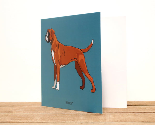 Boxer Dog Card