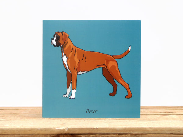 Boxer Dog Card