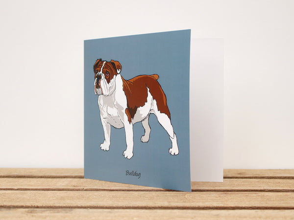 Bulldog Dog Card