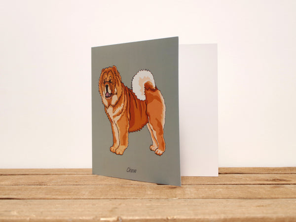 Chow Dog Card