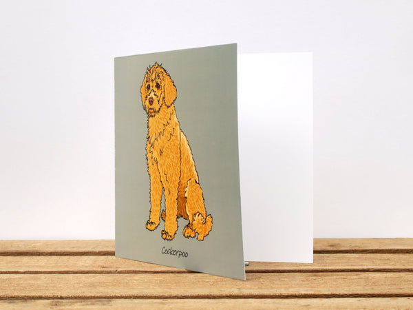 Cockerpoo Dog Card