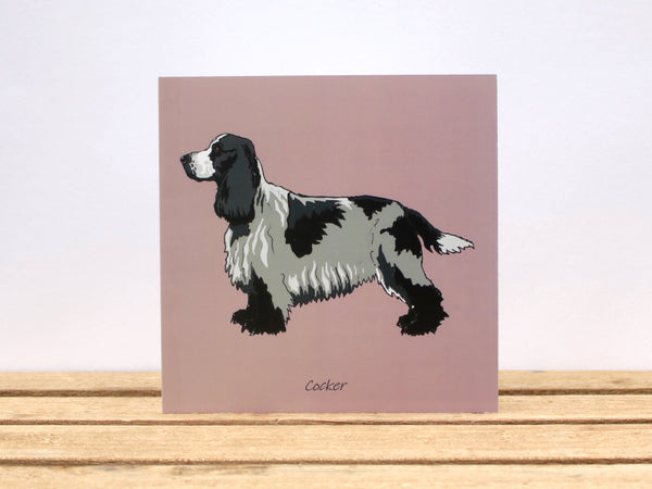 Cocker Spaniel Standing Dog Card