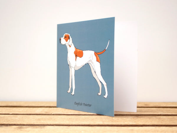 English pointer Dog Card